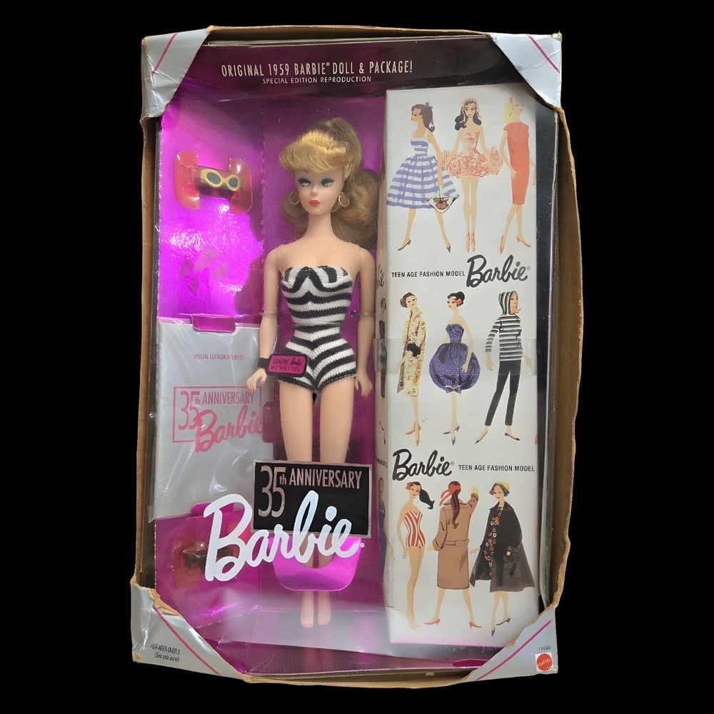 Barbie 35th Anniversary #11590‎ - NEW, SEALED, VINTAGE  1993 Spec Ed. 1959 Repro